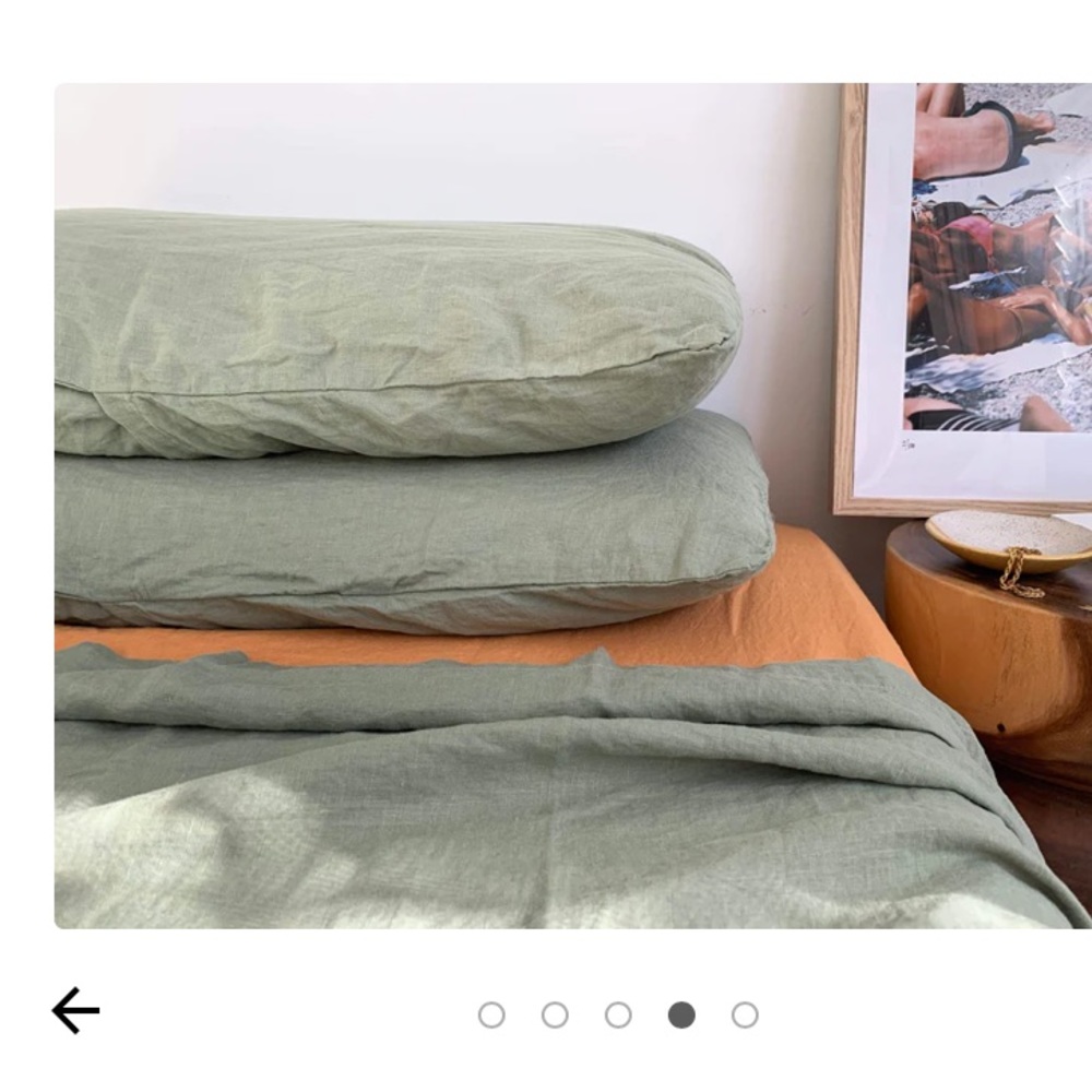 NWOT Dazed but Amazed - Eucalyptus - Queen Duvet Cover + 2 pillow slips + Tote